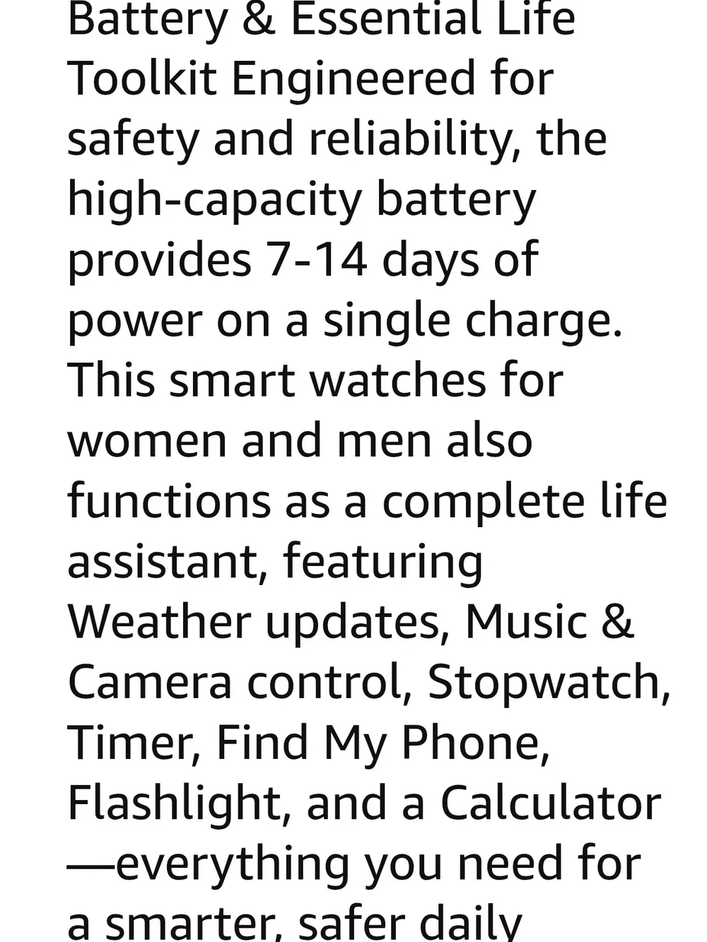 Active Lifestyle Smartwatch By Sanorum In Black